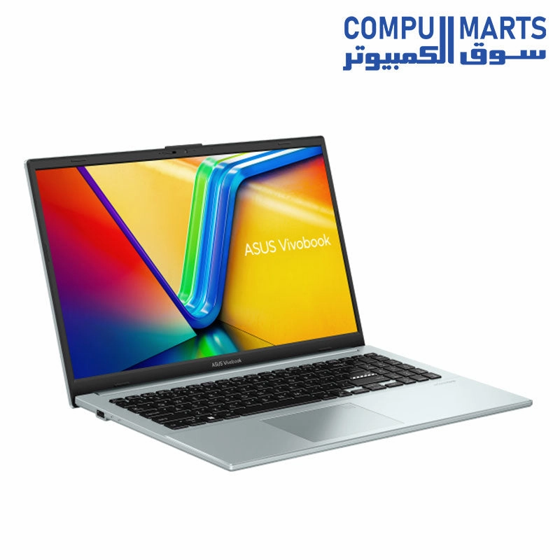 Asus Vivobook Go 15 E1504FA NJ001 Laptop, AMD Ryzen 3 7320U, 256GB SSD, 4GB RAM, 15.6 Inch, FHD LED 60Hz Display, AMD Radeon Graphics, FreeDOS - Green Grey