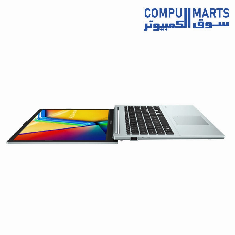 Asus Vivobook Go 15 E1504FA NJ001 Laptop, AMD Ryzen 3 7320U, 256GB SSD, 4GB RAM, 15.6 Inch, FHD LED 60Hz Display, AMD Radeon Graphics, FreeDOS - Green Grey