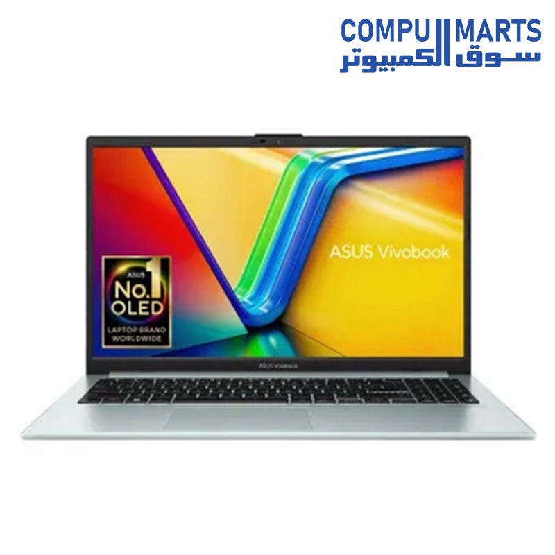 ASUS VivoBook Go 15 E1504GA-NJOO3W Laptop, Intel Core i3-N305 Processor, 15.6 Inch FHD Display, 256 GB SSD, 8 GB RAM DDR4, Intel UHD Graphics, Win11, Cool Silver - 90NB0ZT1-M00BA0