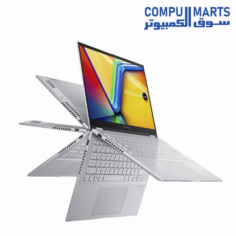 ASUS Vivobook S14 FLIP TN3402YA-LZ007W - AMD Ryzen 7 7730U - 8GB RAM DDR4 - 512GB SSD - 14 WUXGA (19201200) TOUCHSCREEN - AMD Radeon Graphics -  Transparent Silver - WIN11 - PEN  ( 90NB1112-M00EE0 )