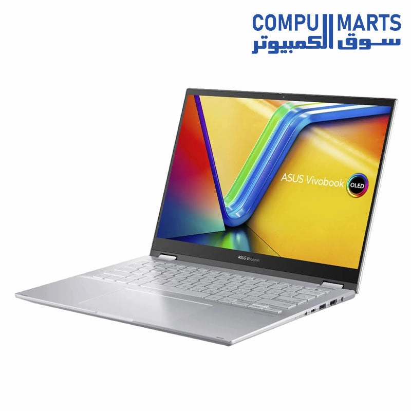 ASUS Vivobook S14 FLIP TN3402YA-LZ007W - AMD Ryzen 7 7730U - 8GB RAM DDR4 - 512GB SSD - 14 WUXGA (19201200) TOUCHSCREEN - AMD Radeon Graphics -  Transparent Silver - WIN11 - PEN  ( 90NB1112-M00EE0 )