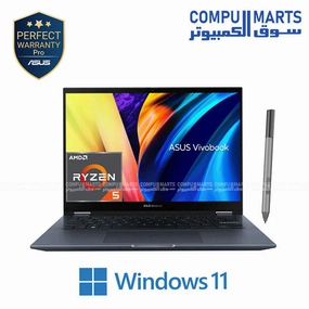 ASUS Vivobook S 14 Flip TN3402QA-LZ005W R5-5600H 8GB DDR4 512GB SSD AMD Radeon WIN 11 14" WUXGA Flip Touch Stylus (ASUS Pen 2.0 SA203H-MPP2.0 support) mini pc,computer