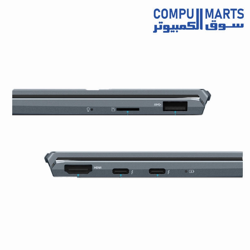 ASUS Zenbook 13 UX325EA-OLED007W CORE i7-1165G7-16GB-SSD 1TB-Intel Iris Xe Graphics-13.3 OLED FHD-Win11-Pine Grey-Free Sleeve