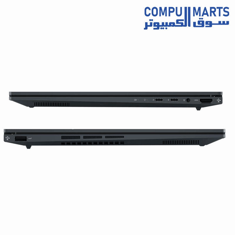 Asus Zenbook 14X (UX3404VA-OLED009W) - Core-i9-13900H, 16GB, 512GB SSD, Intel Iris Xe, 14.5" 2.8K (2880 x 1800) OLED 16:10 120Hz, backlit A/E KB, Win11, Gray, Aluminium material top & bottom, 810H military-grade, 1.5Kgm Sleeve