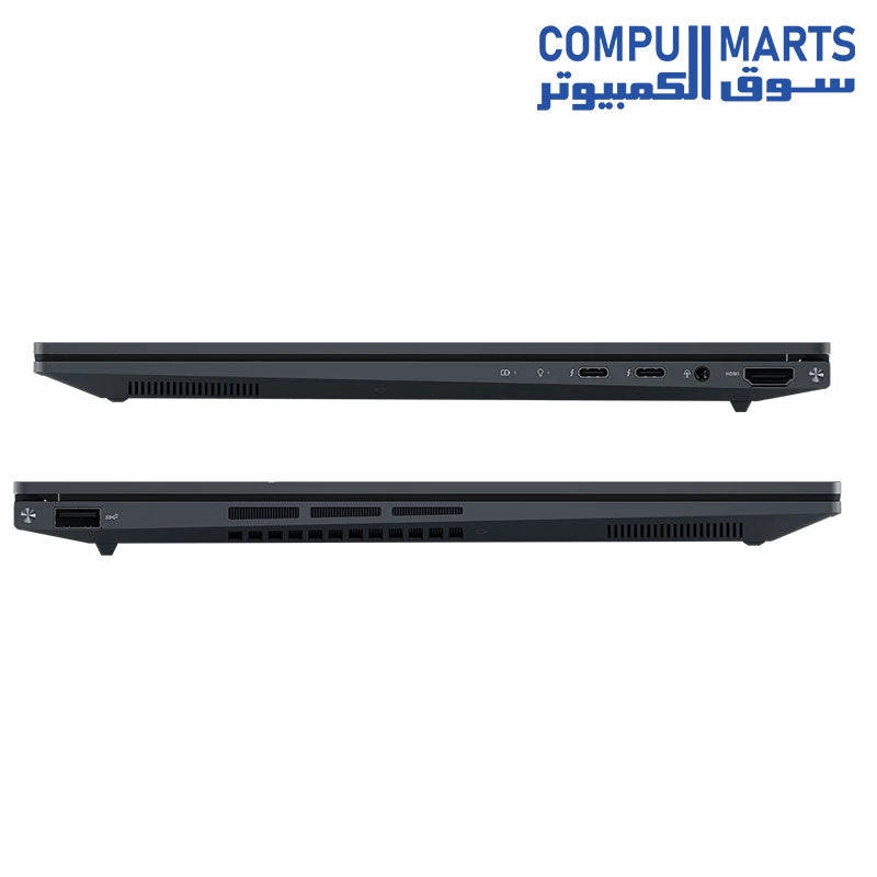 Asus Zenbook 14X (UX3404VA-OLED009W) - Core-i9-13900H, 16GB, 512GB SSD, Intel Iris Xe, 14.5" 2.8K (2880 x 1800) OLED 16:10 120Hz, backlit A/E KB, Win11, Gray, Aluminium material top & bottom, 810H military-grade, 1.5Kgm Sleeve