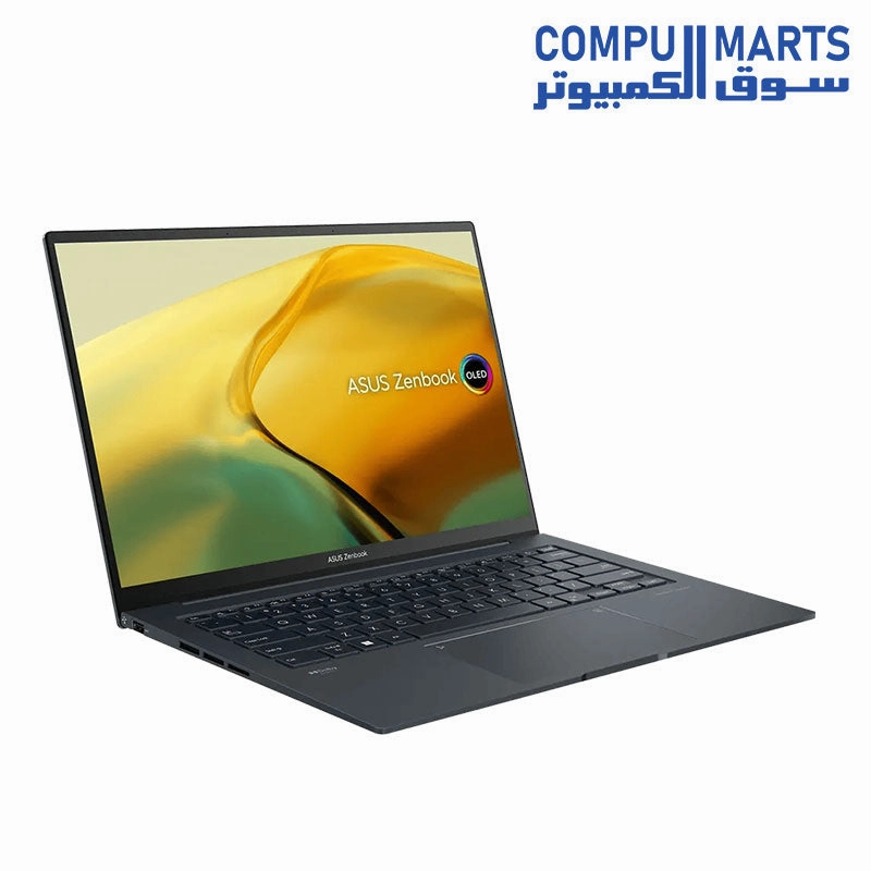 Asus Zenbook 14X (UX3404VA-OLED009W) - Core-i9-13900H, 16GB, 512GB SSD, Intel Iris Xe, 14.5" 2.8K (2880 x 1800) OLED 16:10 120Hz, backlit A/E KB, Win11, Gray, Aluminium material top & bottom, 810H military-grade, 1.5Kgm Sleeve