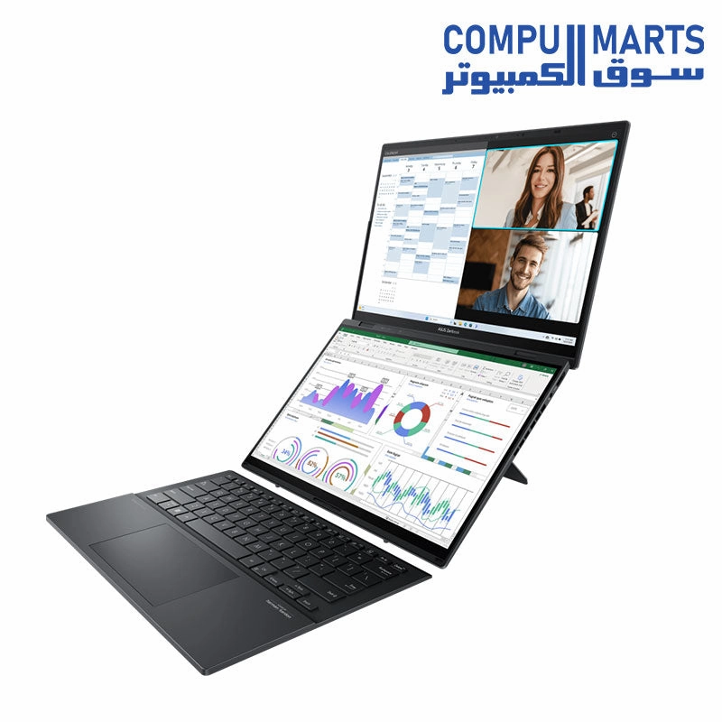 ASUS Zenbook DUO (2024) UX8406 Intel Core Ultra 9-185H - Intel Arc Graphics - RAM 32GB LPDDR5X - 2TB M.2 NVMe PCIe 4.0 SSD -  14-inch 3K