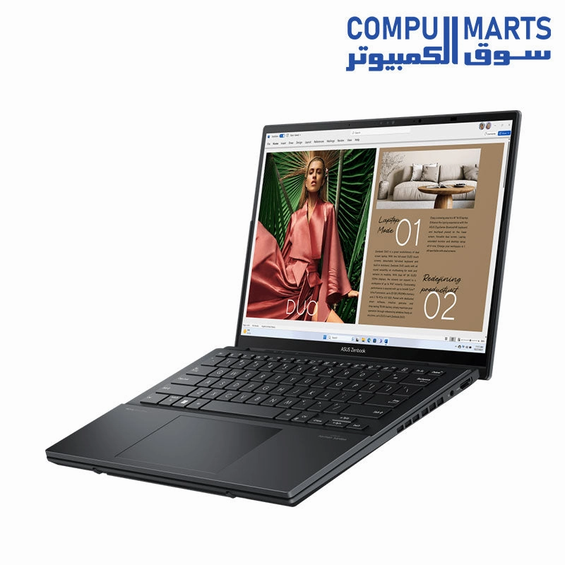 ASUS Zenbook DUO (2024) UX8406 Intel Core Ultra 9-185H - Intel Arc Graphics - RAM 32GB LPDDR5X - 2TB M.2 NVMe PCIe 4.0 SSD -  14-inch 3K
