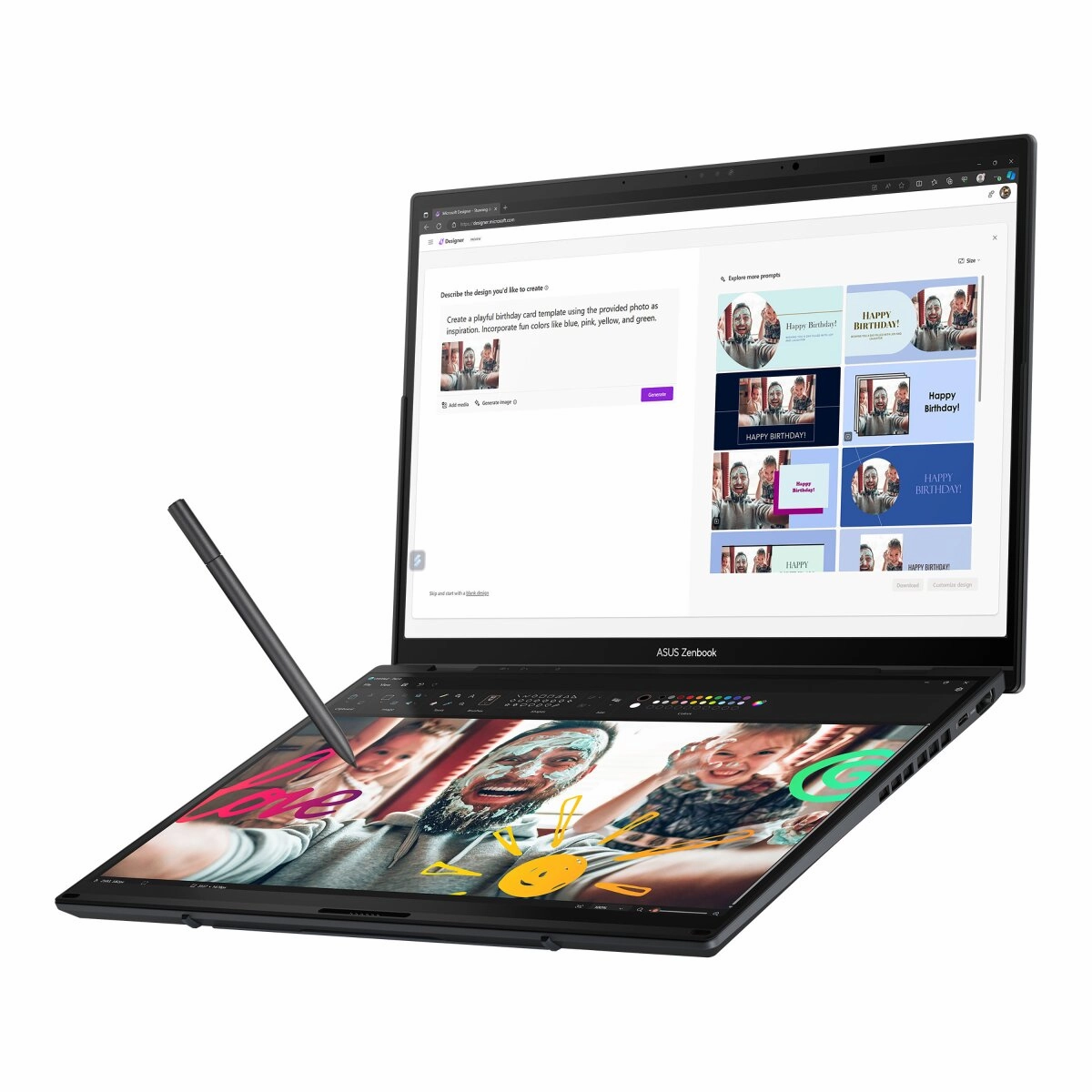 ASUS Zenbook Duo- 32GB RAM, 2TB SSD, Intel Core Ultra 9, 14" 3K OLED Dual-Screen Laptop | UX8406CA-PZ134W