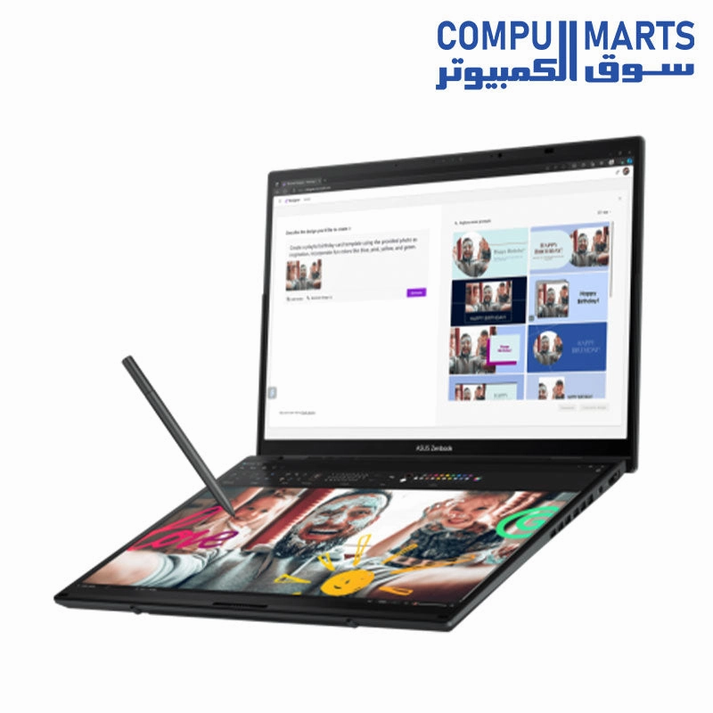 Asus Zenbook DUO UX8406CA-OLED009WS Intel Core Ultra 9 285H 2TB SSD 32GB Ram Intel Arc Graphics 14.0 Inch 3K OLED