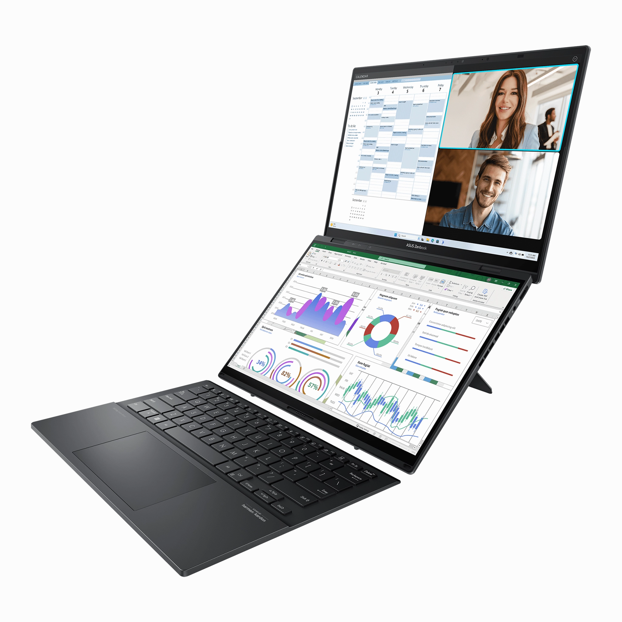 ASUS Zenbook Duo UX8406CA-PS99T Dual-Touchscreen Laptop