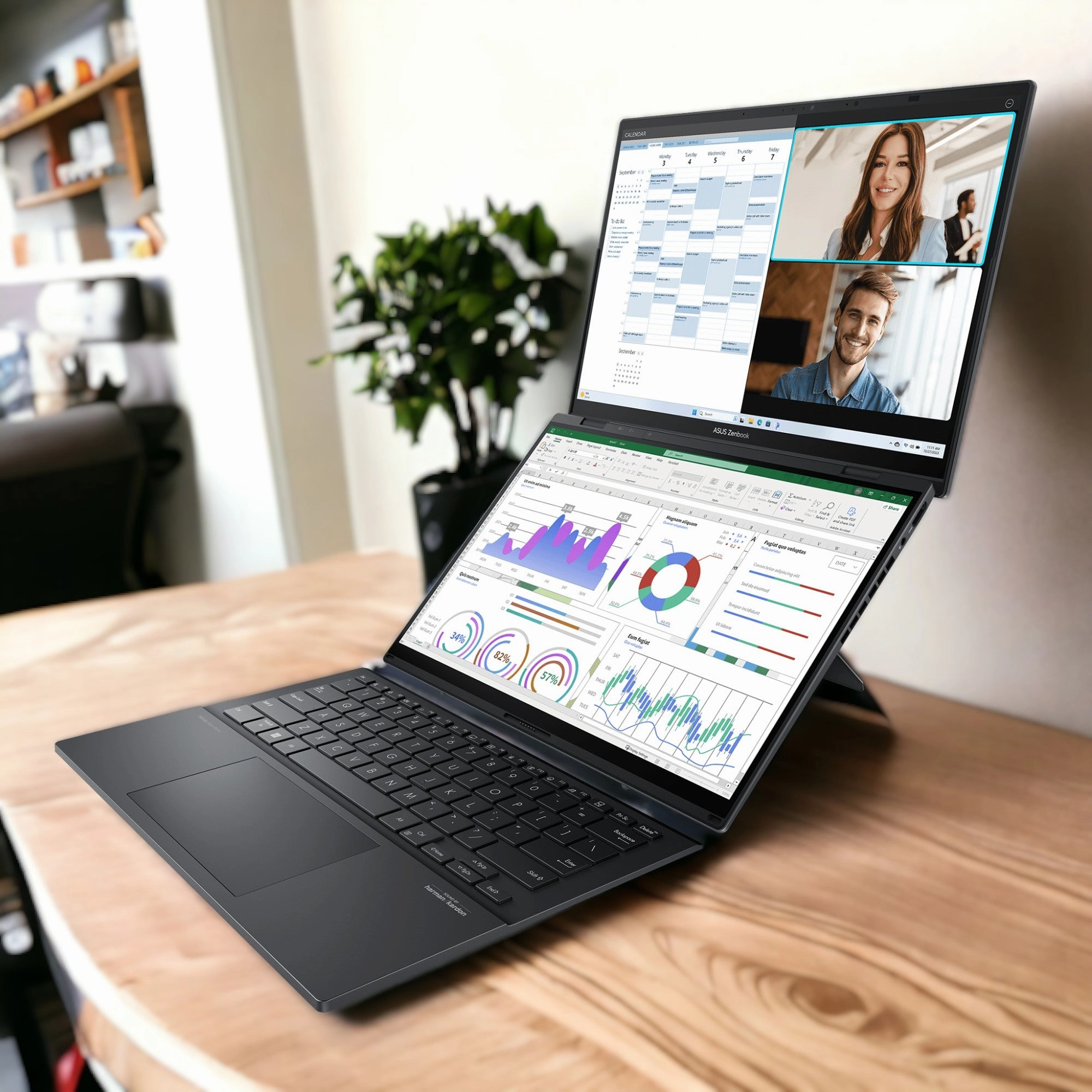 ASUS Zenbook Duo UX8406CA-PS99T Dual-Touchscreen Laptop