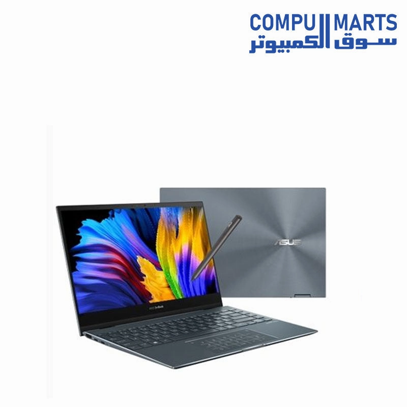 ASUS ZenBook Flip 13 UX363EA-OLED007W i7-1165G7-16GB-SSD 1TB-Intel Iris Xe Graphics-13.3 FHD OLED Touch-Win11-Pine Grey