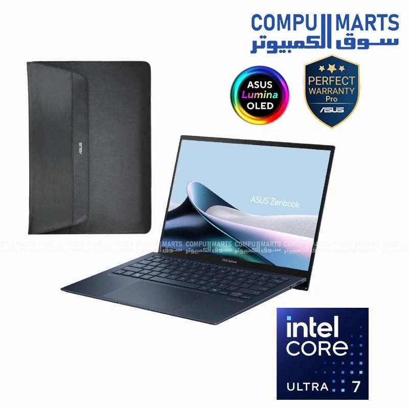 ASUS Zenbook S 13 OLED - UX5304MA-NQ007WS - Core Ultra 7 - 155U - LPDDR5X 16GB- 1TB SSD- 13.3" 3K (2880 x 1800) OLED - Win 11 - Sleeve mini pc,computer
