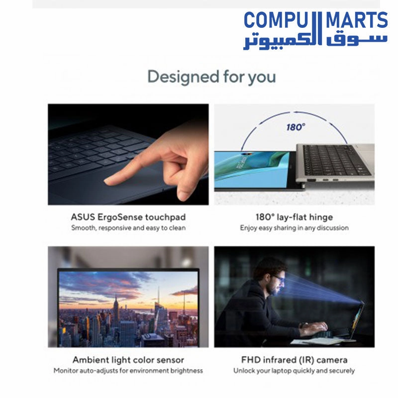 ASUS Zenbook S 13 OLED (UX5304) -  Intel Core i7-1355U -RAM 16 GB-1TB M.2 NVMe PCIe- Intel Iris Xe Graphics-13.3-inch-Windows 11