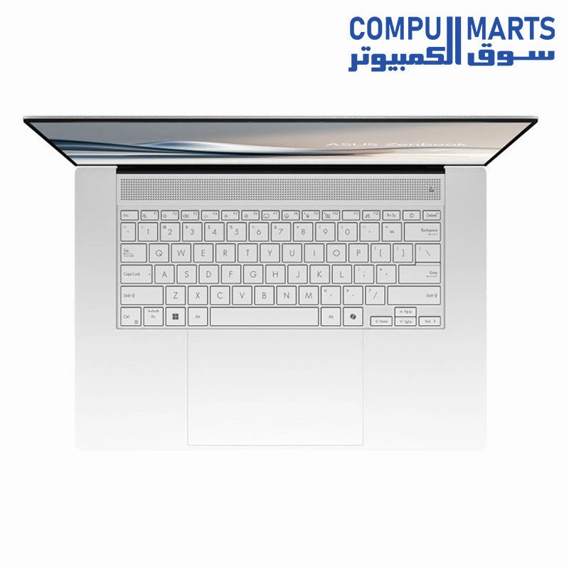 ASUS Zenbook S 16 OLED UM5606WA-RJ288W AMD Ryzen AI 9 HX 370 32GB LPDDR5X on board 2TB SSD AMD Radeon 890M Graphics 16 Inch 3K OLED 16:10 aspect ratio Win 11 - Scandinavian White -1Year Perfect Warranty