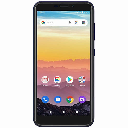 AT&T 80365111 Prepaid Calypso, 5.5-inch, 4G LTE, Android 10 (16GB) - Blue Cell Phone