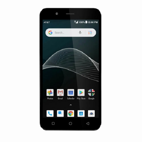 AT&T QS5509A Axia Smartphone 5.5 in 16GB memory Android 8.1 Oreo 5MP rear/2MP front cam, Blue Cell Phone