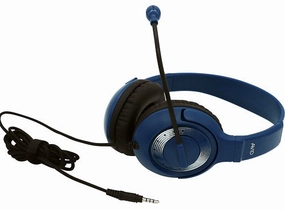 Avid AE-55 3.5mm Headset with Rotating Mic for Classrooms (Blue) (Multi-Packs Available) noise cancelling headphones, bluetooth earbuds