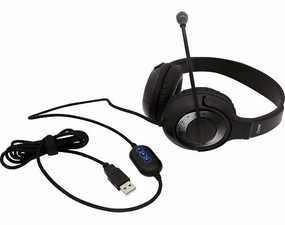 Avid AE-55 USB Headset with Rotating Mic for Classrooms (Multi-Packs Available) noise cancelling headphones, bluetooth earbuds