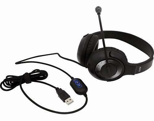 Avid AE-55 USB Headset with Rotating Mic for Classrooms (Multi-Packs Available) noise cancelling headphones, bluetooth earbuds
