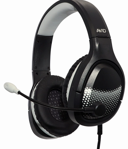 Avid AE-75 Headset with Mic (Black) (Multi-Packs Available) (On Sale!) noise cancelling headphones, bluetooth earbuds