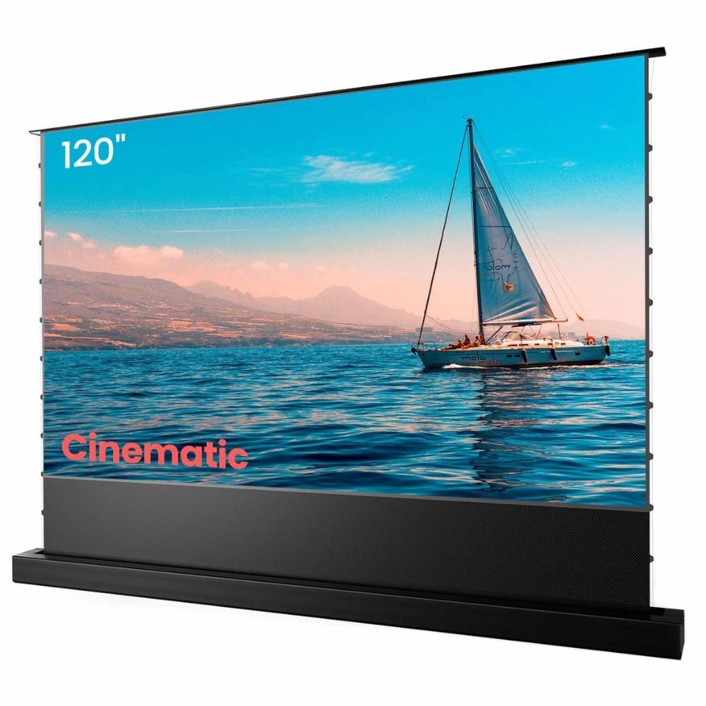 AWOL Vision 100''-120" Cinematic  ALR Motorized Floor Rising Acoustic Screen
