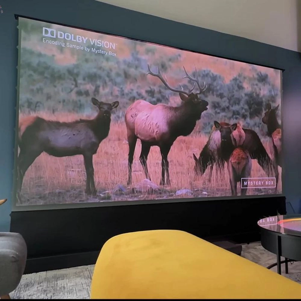 AWOL Vision 100''-120" Cinematic  ALR Motorized Floor Rising Acoustic Screen