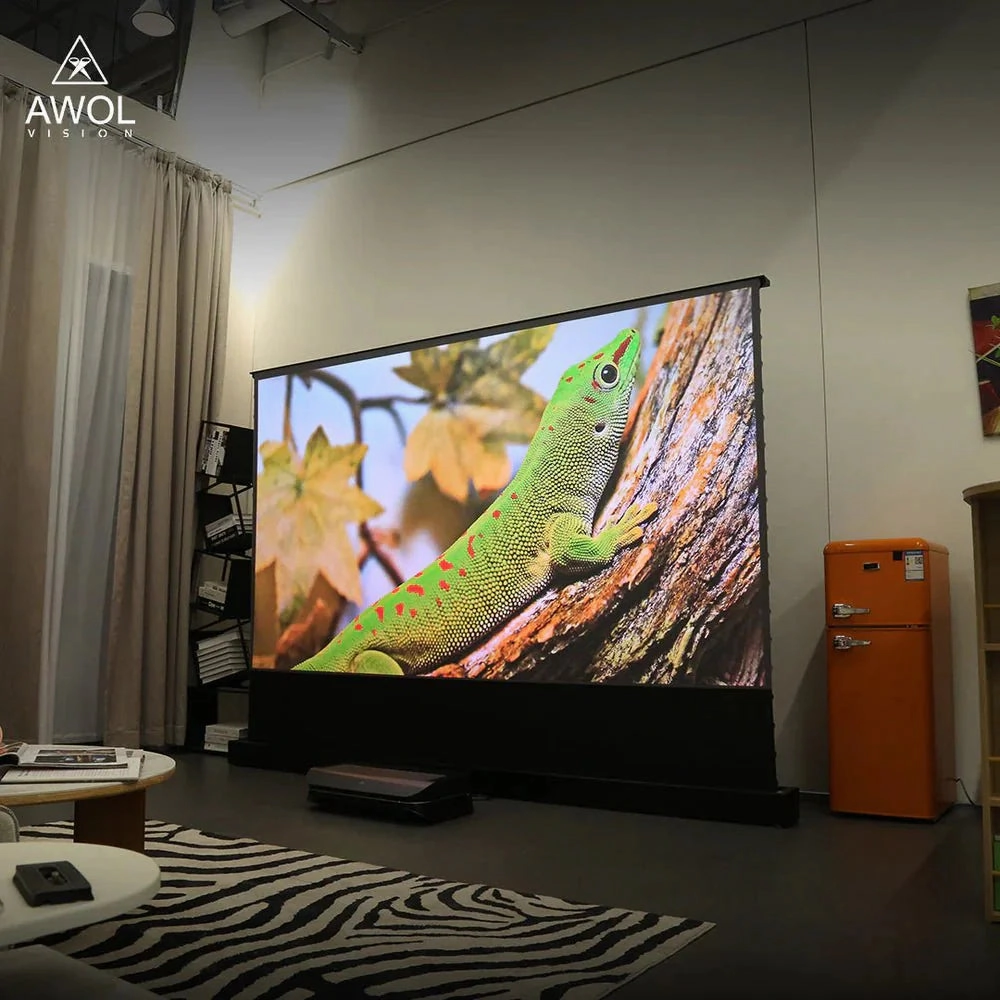 AWOL Vision LTV-3000 Pro   100"-120" Floor rise ALR Screen Bundle