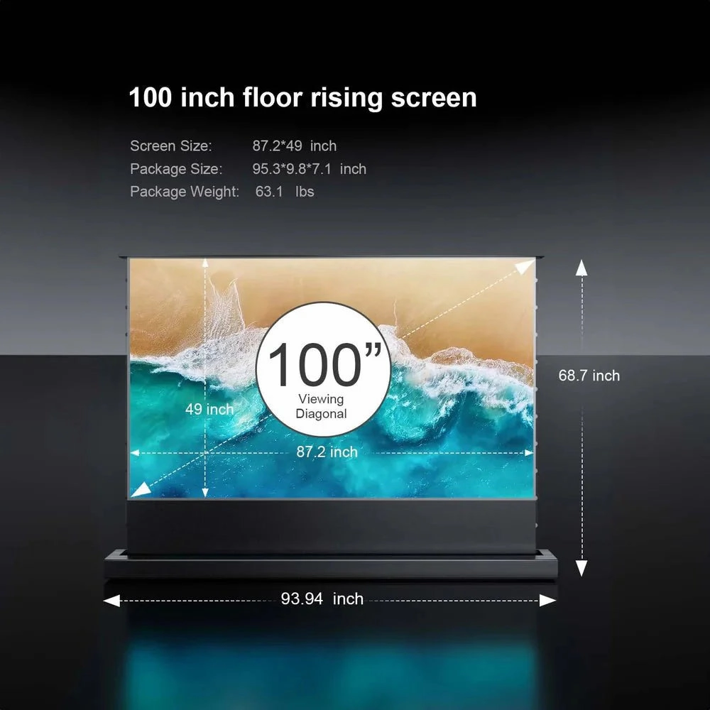 AWOL Vision LTV-3000 Pro   100"-120" Floor rise ALR Screen Bundle