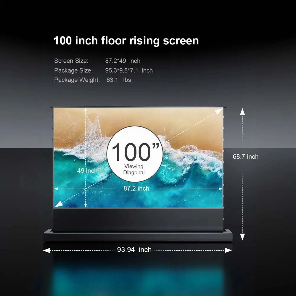 AWOL Vision LTV-3000 Pro   100"-120" Floor rise ALR Screen Bundle