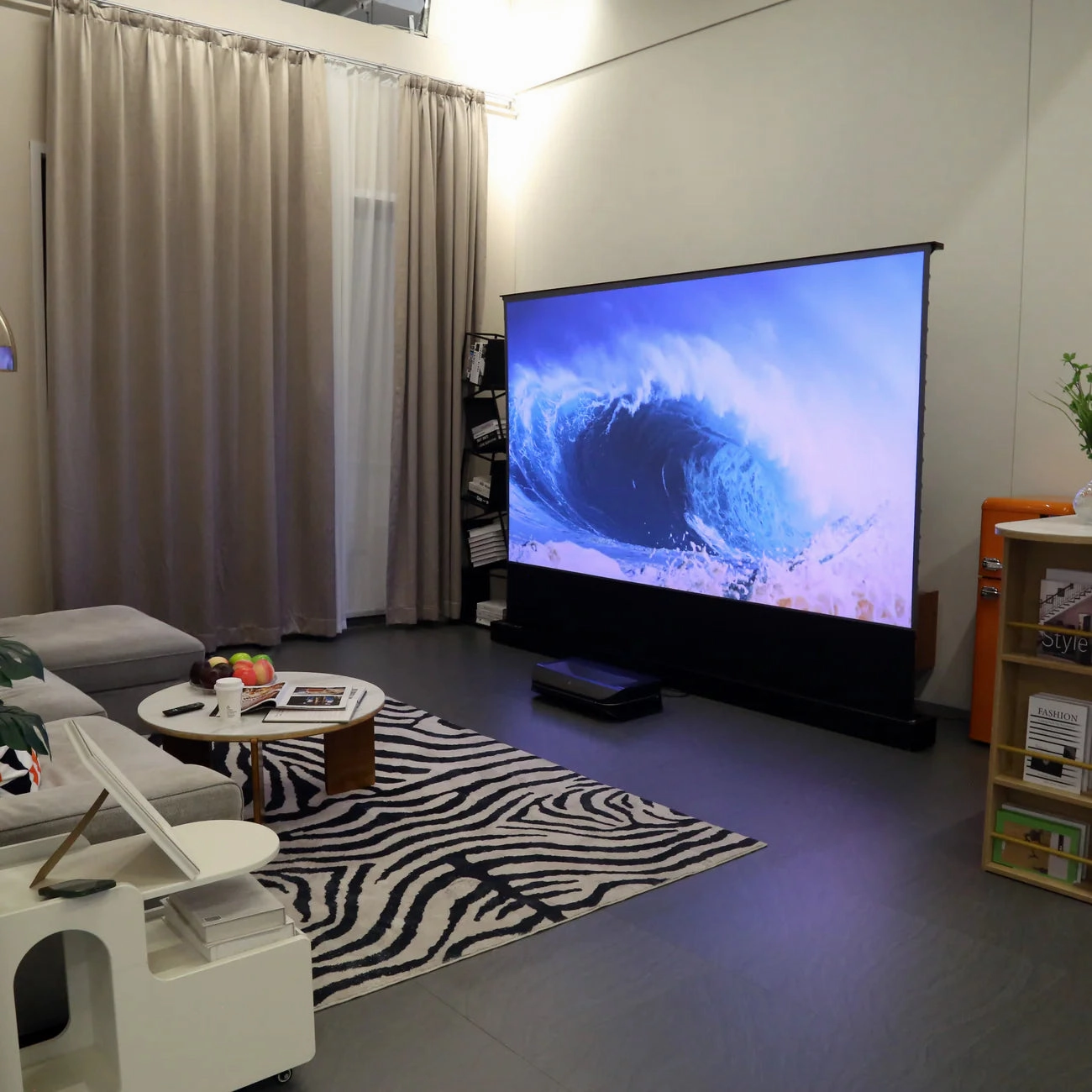 AWOL Vision LTV-3000 Pro Plus 100"-130" AWOL Vision Acoustic ALR Floor Rising Screen Bundle