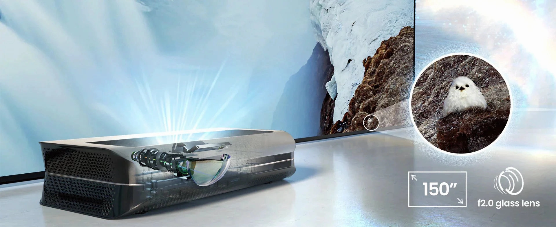 AWOL Vision LTV-3500 Pro 4K 3D Triple Laser Projector