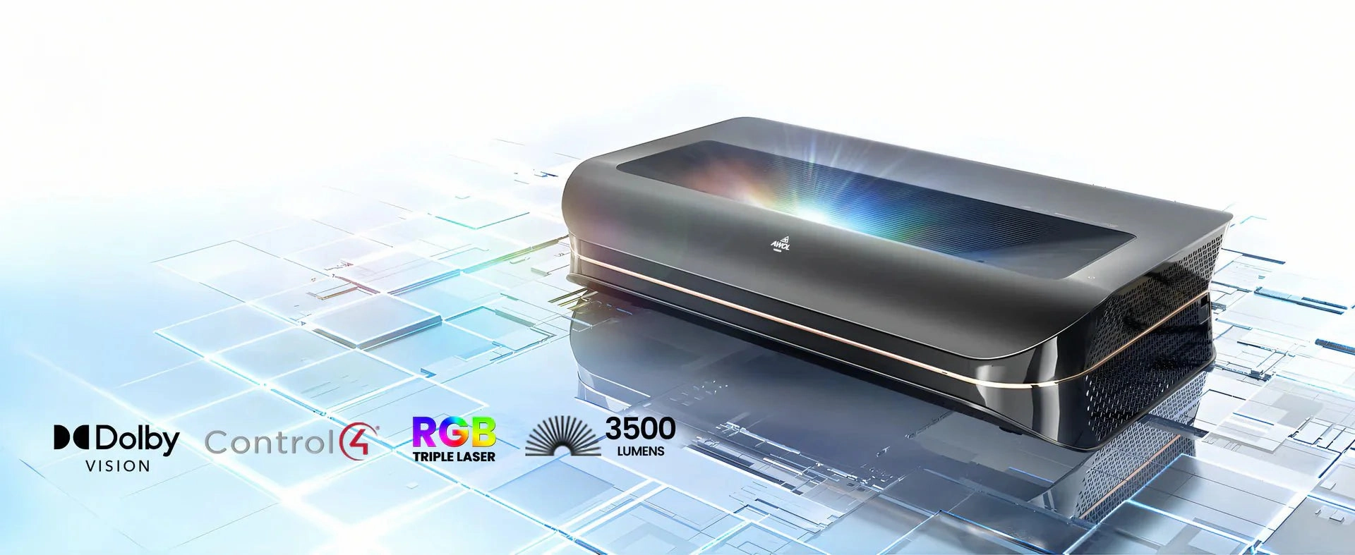 AWOL Vision LTV-3500 Pro 4K 3D Triple Laser Projector