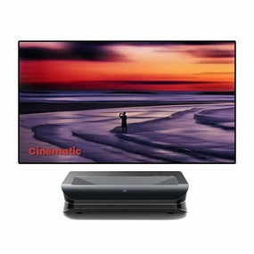 Awol Vision LTV-3500 Pro Plus 100''-150'' Wall-Mount Cinematic ALR Screen Bundle inflatable cinema screen,surround sound system for tv
