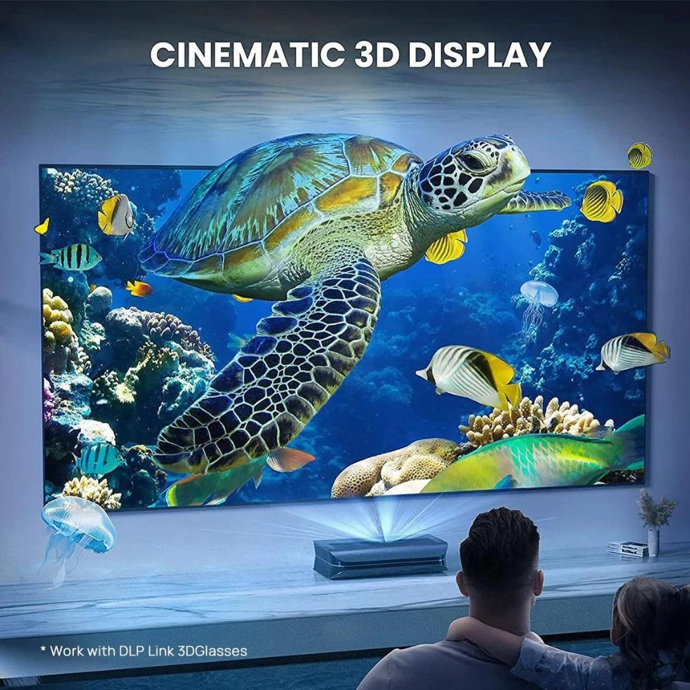 AWOL Vision LTV-3500 Pro Plus Free 100''-120'' Daylight ALR Screen Bundle