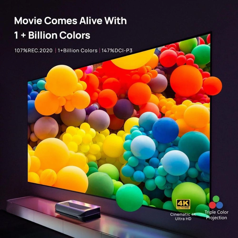 AWOL Vision LTV-3500 Pro Plus Free 100''-120'' Daylight ALR Screen Bundle