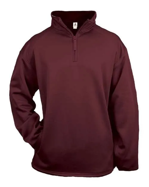 Badger 1480 Performance Fleece Quarter-Zip Pullover
