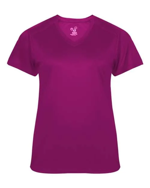 Badger 4062 Ultimate SoftLock Women's V-Neck T-Shirt