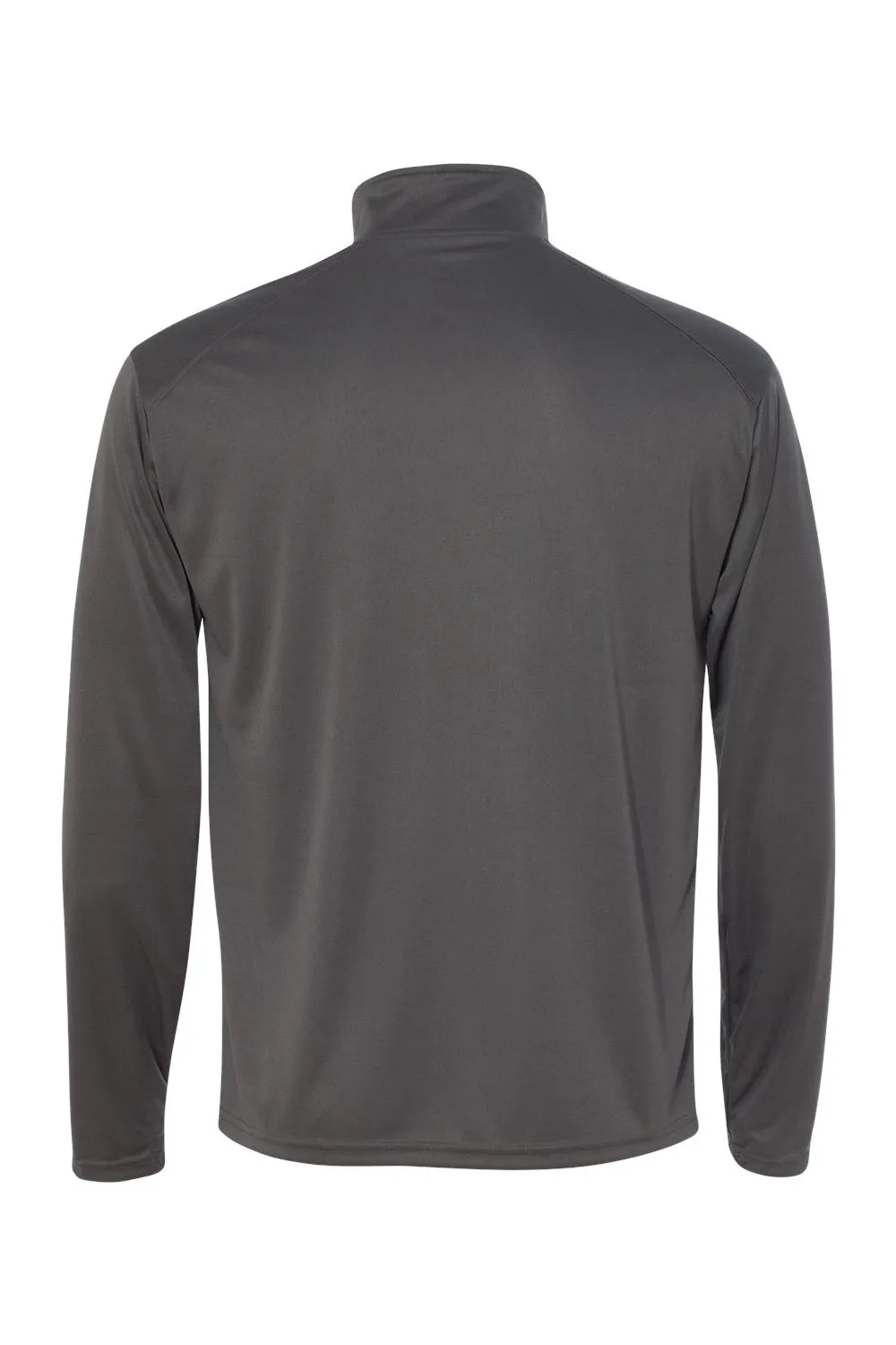 Badger Mens B-Core Moisture Wicking 1/4 Zip Sweatshirt - Graphite Grey/Black Clothing Badger