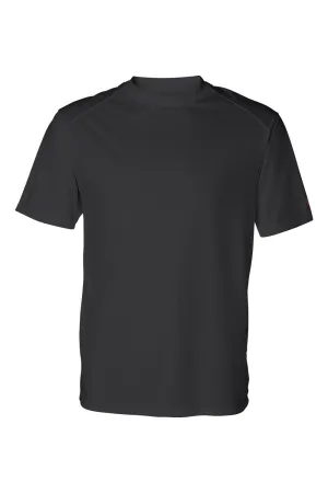 Badger Mens B-Core Moisture Wicking Short Sleeve Crewneck T-Shirt - Black Clothing Badger