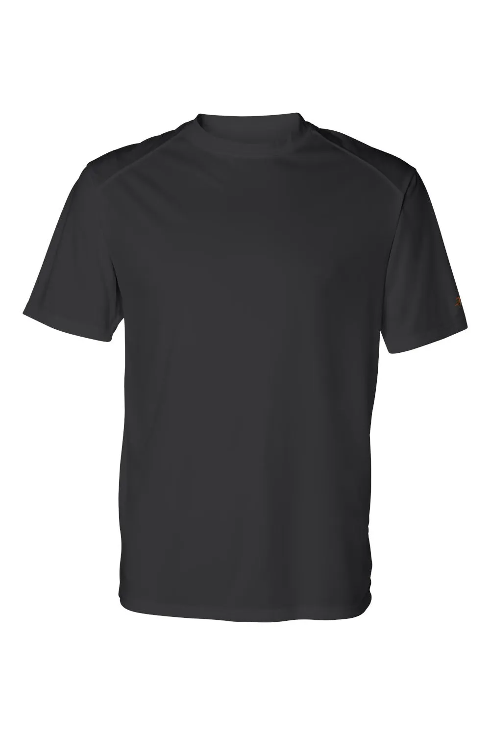 Badger Mens B-Core Moisture Wicking Short Sleeve Crewneck T-Shirt - Black Clothing Badger