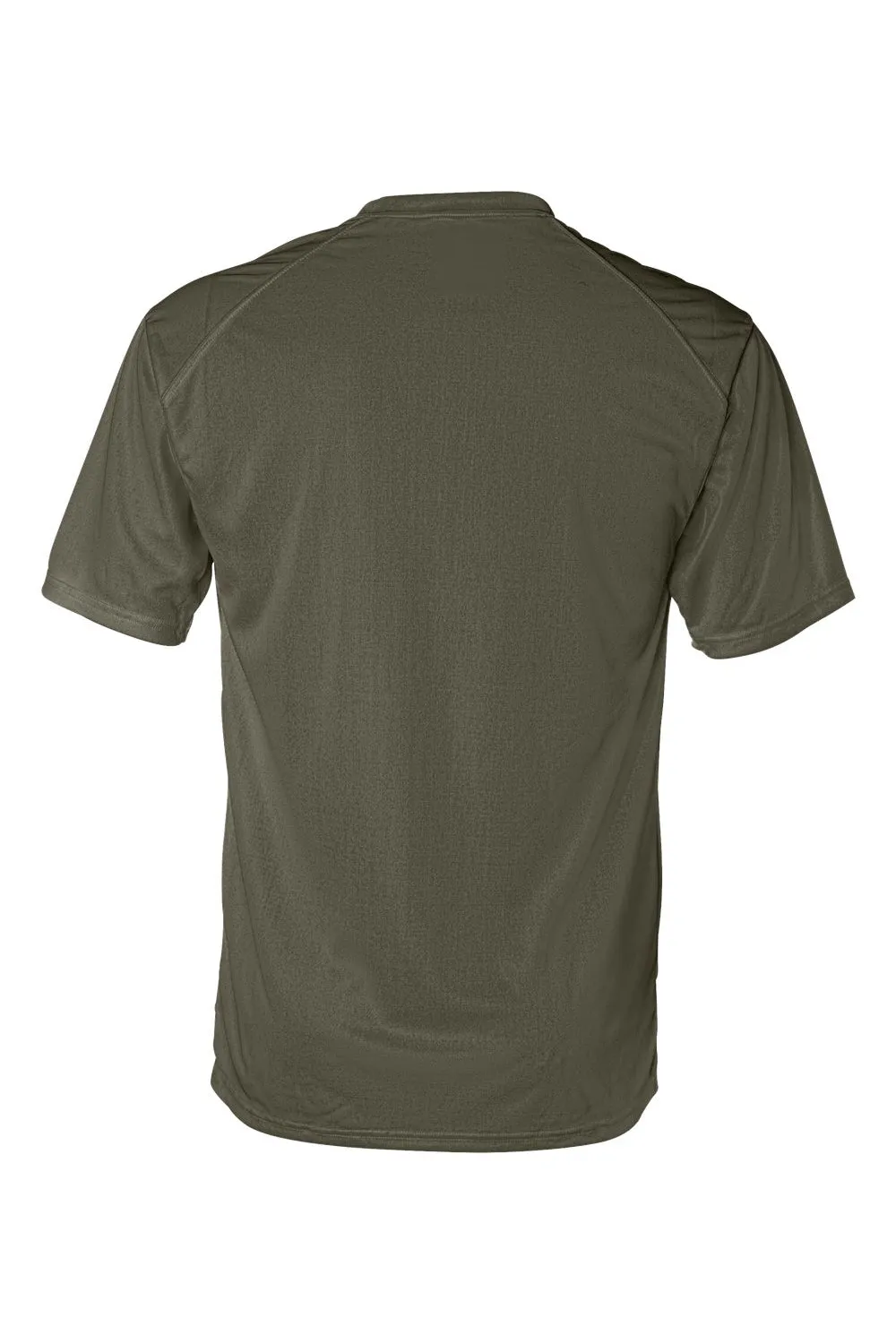 Badger Mens B-Core Moisture Wicking Short Sleeve Crewneck T-Shirt - Olive Drab Green Clothing Badger