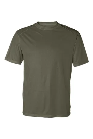Badger Mens B-Core Moisture Wicking Short Sleeve Crewneck T-Shirt - Olive Drab Green Clothing Badger