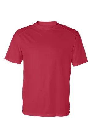 Badger Mens B-Core Moisture Wicking Short Sleeve Crewneck T-Shirt - Red Clothing Badger