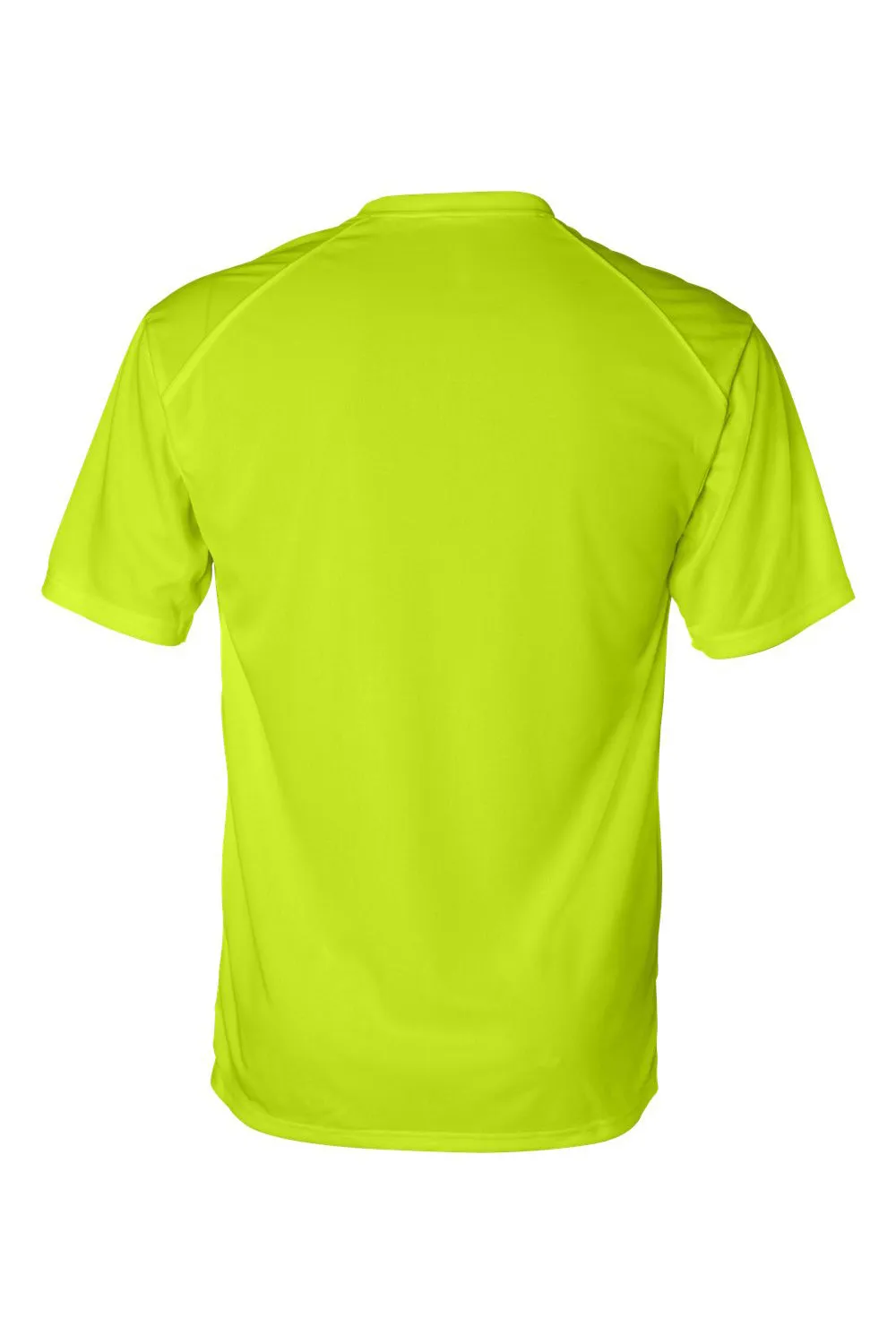 Badger Mens B-Core Moisture Wicking Short Sleeve Crewneck T-Shirt - Safety Yellow Clothing Badger