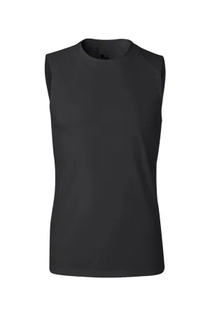 Badger Mens B-Core Moisture Wicking Tank Top - Black Clothing Badger