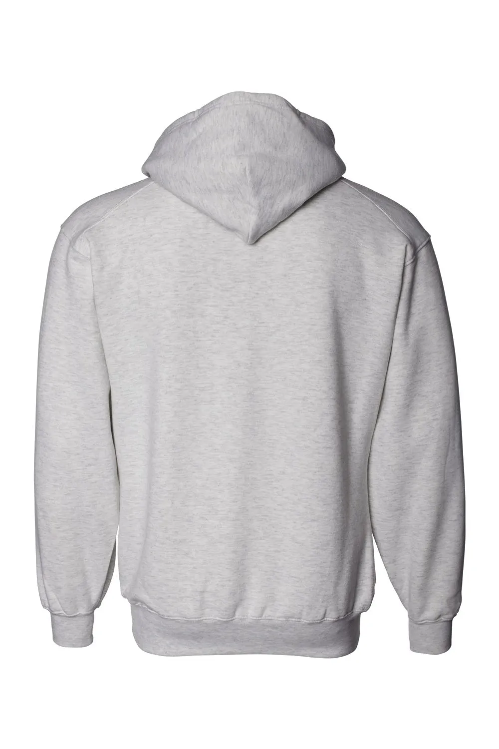 Badger Mens Hooded Sweatshirt Hoodie w/ Pouch Pocket - Oxford Grey Clothing Badger