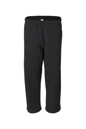 Badger Mens Open Bottom Sweatpants w/ Pockets - Black Clothing Badger