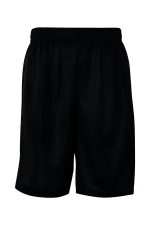 Badger Mens Pro Mesh Shorts w/ Pockets - Black Clothing Badger